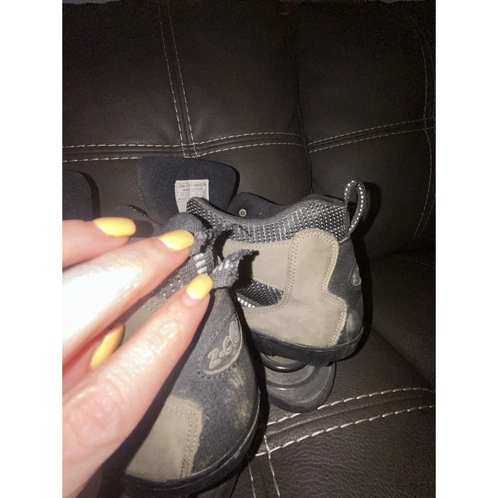 Z-Coil High Desert Hiking Boots Men 10M Gray Black Comfort Spring Relief ISSUES